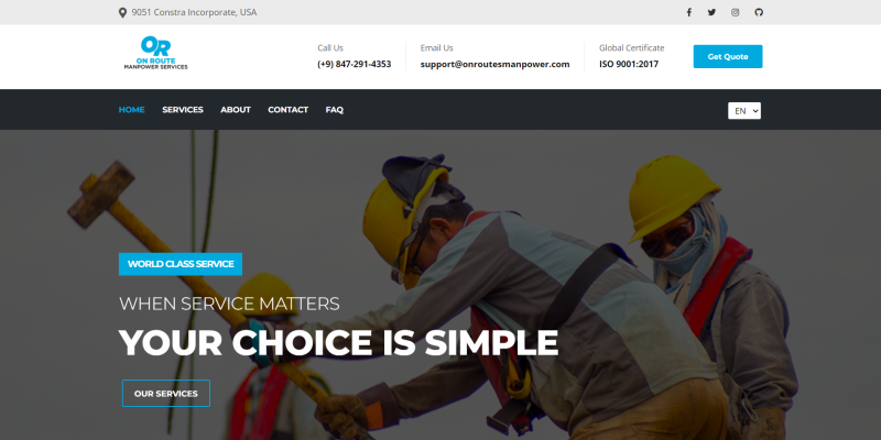 onroutes-manpower project by CapsLock